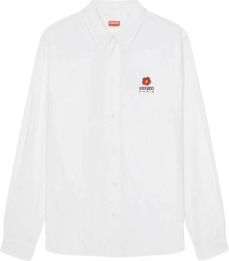 Kenzo Casual Boke Flower Wit Shirt - Heren - Casual Overhemden - Wit - L - Overhemden