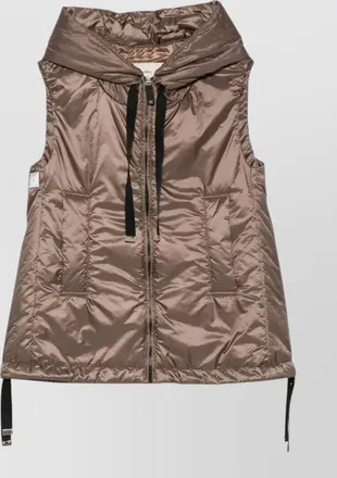 Max Mara quilted hooded parka coat