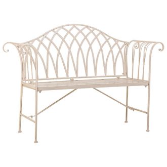 Wanderlust Deco Banco De Forja Blanco 110x50x88