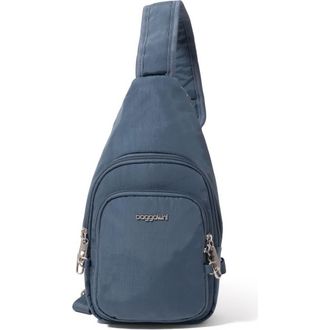 Baggallini Securtex Anti-Theft Daytripper Sling Bag in Mist at Nordstrom