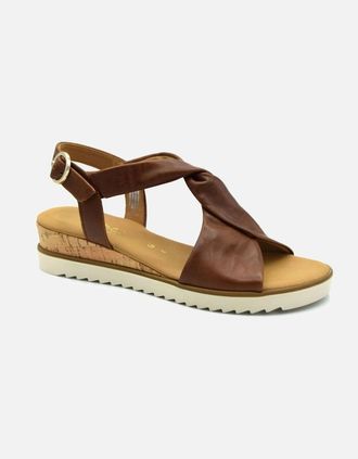 Gabor Womens RICH 62.751 LADIES SANDAL - Brown - Size: 5/EEE