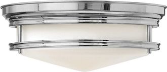 Loops 3 Bulb Flush Light Light Low Ceiling Chrome LED E27 40W Bulb