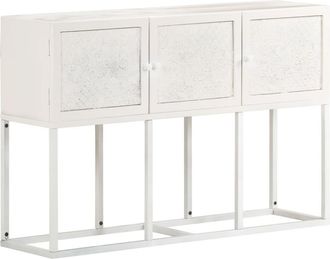 vidaXL Aparador De Madera Maciza De Mango 115x30x76 Cm Vidaxl