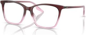 Ray-Ban 52mm Cat Eye optical glasses in Red at Nordstrom