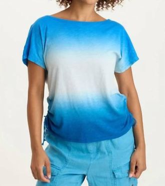 Xcvi Cohn Jersey Boatneck Tee In Motley Ombre Kismet