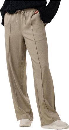 Modstr&ouml;m Kalemmd Broek - Dames - Wijde Broeken - Beige - XS - Broeken
