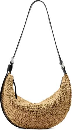 AllSaints Borsa a spalla con lavorazione alluncinetto - Toni neutri