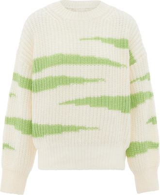 Mymo Jumper Dames GEBROKEN WITTE LIMOEN