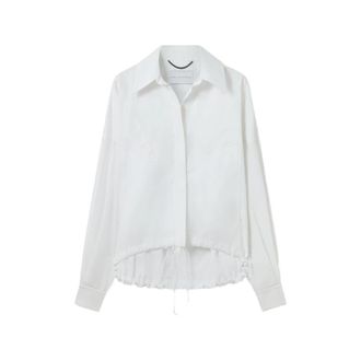 Stella McCartney Drawstring-hem Long-sleeve Shirt