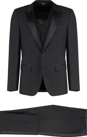 Dolce & Gabbana Stretch Wool Three-pieces Suit