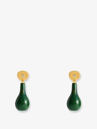 Toteme Orecchini Jade drops in ottone - TOTEME - gender_Woman