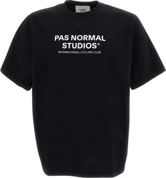 Pas Normal Studios Off-Race Logo T-Shirt - Heren - T-shirts - Zwart - L - Katoen - Tops