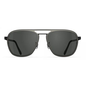 Blackfin Bf1094 Ocean Port Rectangular Aviator-Style Sunglasses with Double Bridge in Beta-Titanium