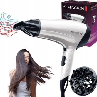OEM Secador De Pelo Remington Con Ionizaci&oacute;n, Potente 2000w D 3015 Blanco + Difusor