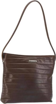 Gucci Pre-owned Shoulder Bags, female, Brown, Size: ONE SIZE Pre-owned Leather Shoulder Bag