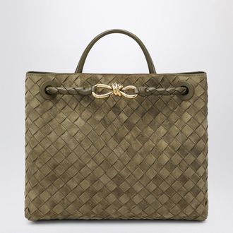 Bottega Veneta Medium Andiamo bag in Mud-coloured suede