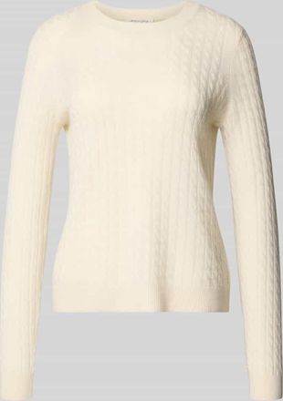 Christian Berg Strickpullover aus reinem Kaschmir in Offwhite, Größe XXL