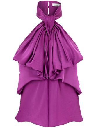 Nina Ricci Top met ruches - Paars