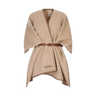 Max Mara Capes, female, Brown, Size: ONE SIZE Mxacolomba