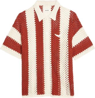 Zadig&Voltaire Cardigan con lavorazione alluncinetto - Rosso