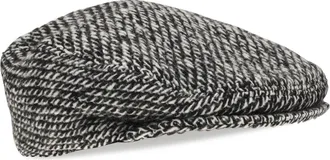 Dolce & Gabbana GH587AFMZAR Flecked Wool Blend Flat Cap - Multicolor