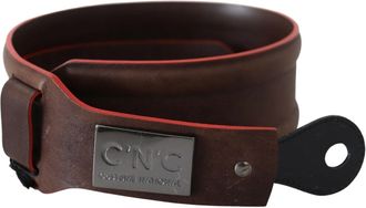 Costume National Womens Dark Brown Genuine Leather Belt