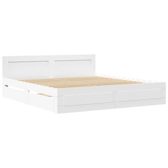 vidaXL Estructura De Cama 2 Pcs 193 X 203 Cm Madera De Ingenier&iacute;a Vidaxl