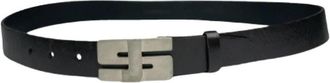 Jil Sander Pre-owned Leather Belt - Dames - Vintage Accessoires - Zwart - ONE Size - Leer - Vintage