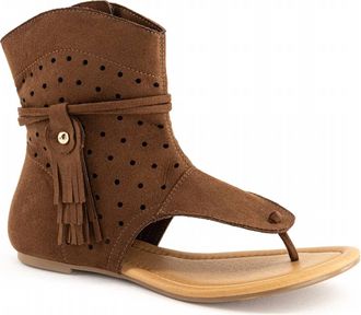 Andrea Womens Thong Comfort Sandals In Honey