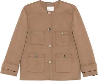 Max Mara Jack met zakken - Bruin