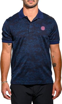 Maceoo Mozart Triangle Polo in Blue at Nordstrom, Size Medium