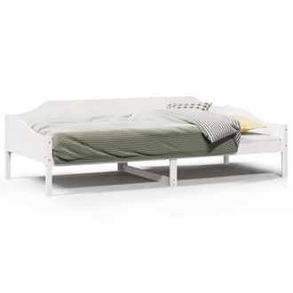 Berkfield Home Bed Frame without Mattress White 90x200 cm Solid Wood Pine