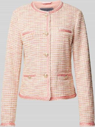 White Label Blazer in Bouclé-Optik in Pink, Größe 50