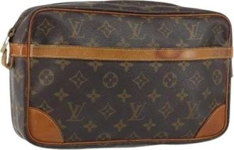 Louis Vuitton Pre-owned Clutches, female, Brown, Size: ONE SIZE Pre-owned Canvas Clutch