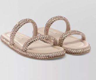 Casadei sandals embellished straps flat sole open toe