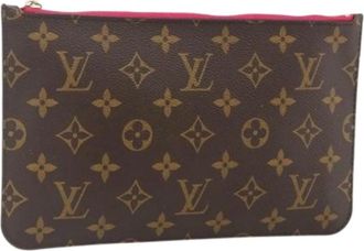 Louis Vuitton Pre-owned Clutches, female, Brown, Size: ONE SIZE Pre-owned Monogram Canvas Accessory Pouch