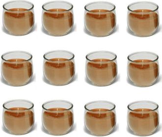 Trade Shop Trade Shop - Set 12 Pezzi Bicchiere Candela Profumata Bacche Di Cannella Relax Casa