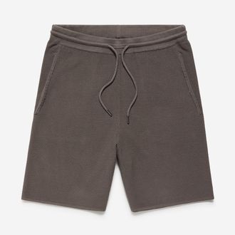 Oliver Sweeney Mens 100% Combed Cotton Shorts - Beige - Size 32 (Waist)