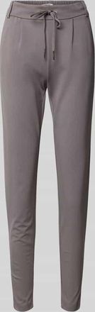 Only Regular Fit Trackpants aus Viskose-Mix Modell POPTRASH in Graphit, Größe XL/30