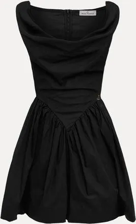 Vivienne Westwood Mini Sunday Dress Compact Poplin Black 40 Women