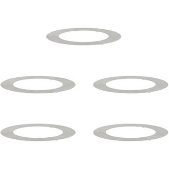 vidaXL Vidaxl - Flat Tree Rings 5 pcs Silver Ø60 / 90 cm Stainless steel