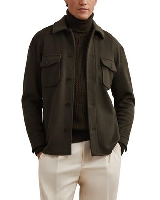 Reiss Liam Wool-Blend Casual Shirt