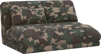 vidaXL Sill&oacute;n Ajustable Verde Militar Tela Vidaxl