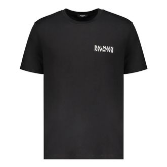 Balmain T-Shirts, male, Black, Size: 2XL T-shirt with logo