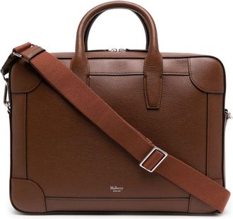 Mulberry Belgrave leather document bag - men - Leather - OS - Brown