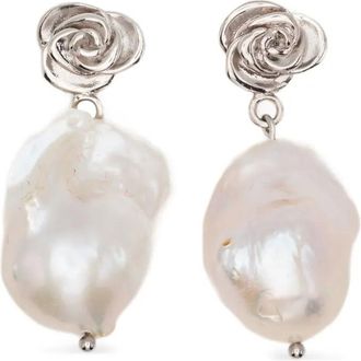 Magda Butrym Orecchini di perle Rose - Argento