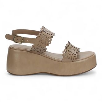 Love Rio Womens Betty Platform Wedge In Nude