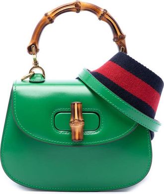Gucci Pre-owned Gucci Mini Calfskin 1947 Bamboo Top Handle Bag Ladies ZJEQPVL53CE2ARJF
