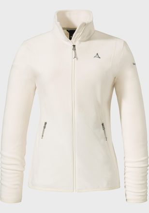 Sch&ouml;ffel Fleecejacke SCH&Ouml;FFEL Fleece Jk Style Ash WMS, Damen, Gr. 42, weiss (1140, wei&szlig;), Oberstoff: 100% Polyester, regular fit, hoch geschlossener Ausschnitt