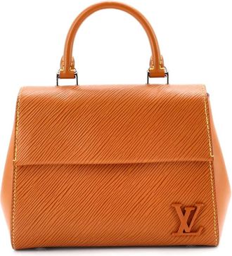 Louis Vuitton Borsa a mano Cluny mini in pelle &Eacute;pi con manico - Marrone